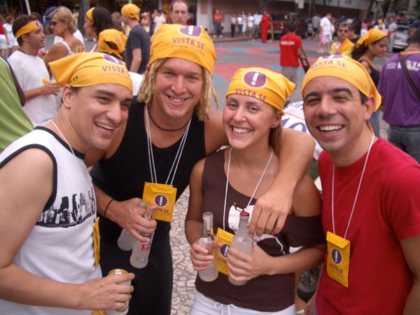 Fernando, Danny, Aija and Ricardo at the Banda de Ipanema