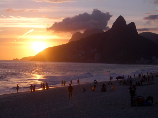 Everyone claps on the beach immediately after each glorious sunset