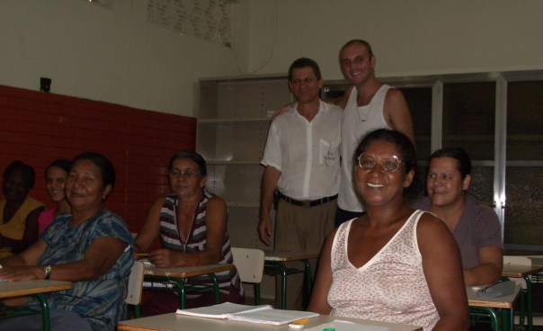 Paulinho's night school where he teaches English